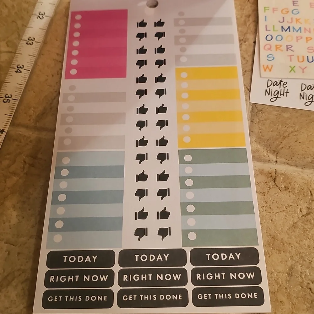 Colorful Planner Sticker Set - Bundle Of Mixed Matched Collections.